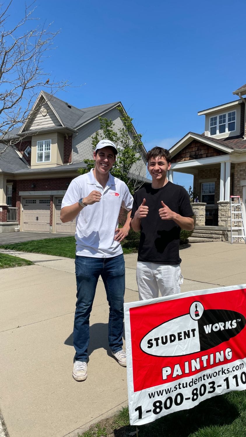 Student Works operator Malek and completing his first large-scale project